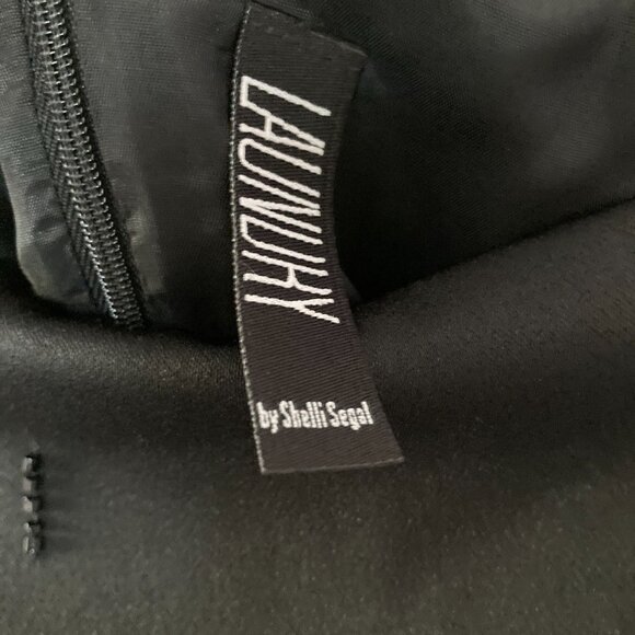 Laundry By Shelli Segal Pencil Skirt Black Size 6 Beaded - Picture 4 of 5